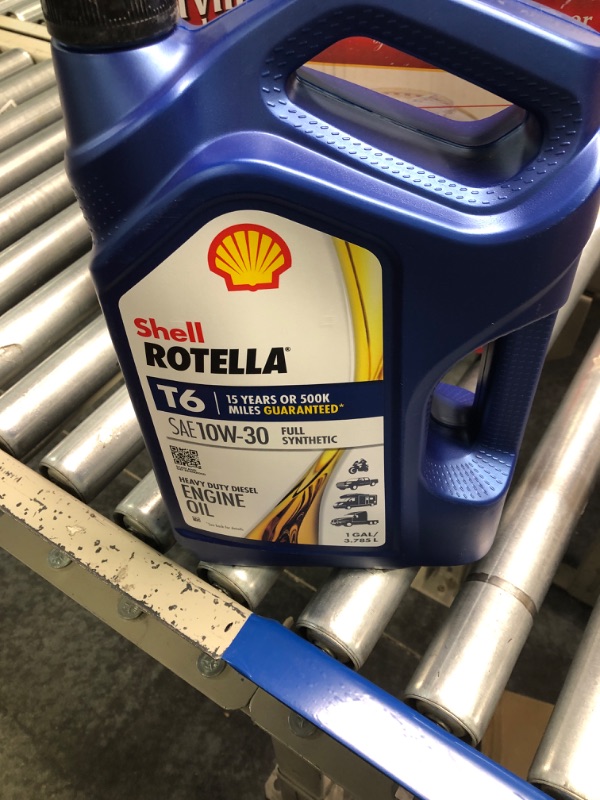 Photo 2 of Shell Rotella T6 Full Synthetic 10W-30 Engine Oil (1-Gallon, Single Pack) 1 Gallon 1-Pack 10W-30