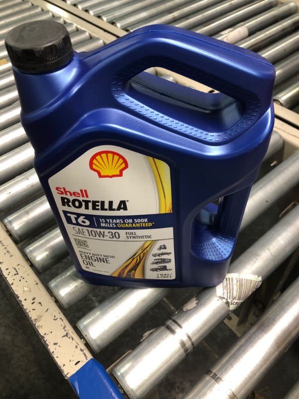 Photo 2 of Shell Rotella T6 Full Synthetic 10W-30 Engine Oil (1-Gallon, Single Pack) 1 Gallon 1-Pack 10W-30