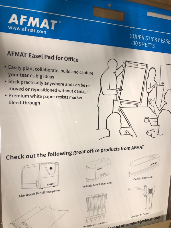 Photo 2 of Post-it Super Sticky Easel Pad, 25 x 30 Inches, 30 Sheets/Pad, 1 Pad (559SS), Large White Premium Self Stick Flip Chart Paper, Super Sticking Power