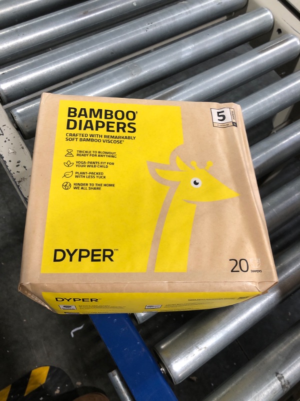 Photo 2 of DYPER Viscose from Bamboo Baby Diapers Size 5  | Honest Ingredients | Made with Plant-Based* Materials | Hypoallergenic for Sensitive Skin, Unscented