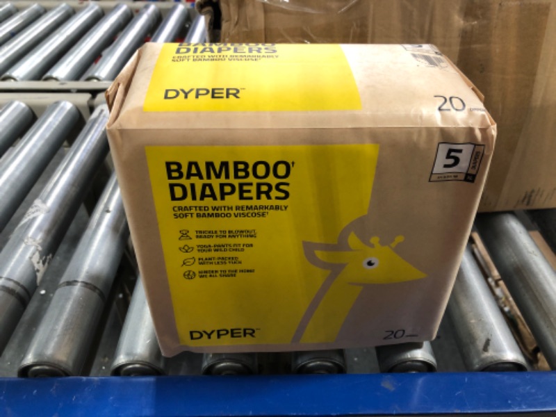 Photo 2 of DYPER Viscose from Bamboo Baby Diapers Size 5  | Honest Ingredients | Made with Plant-Based* Materials | Hypoallergenic for Sensitive Skin, Unscented