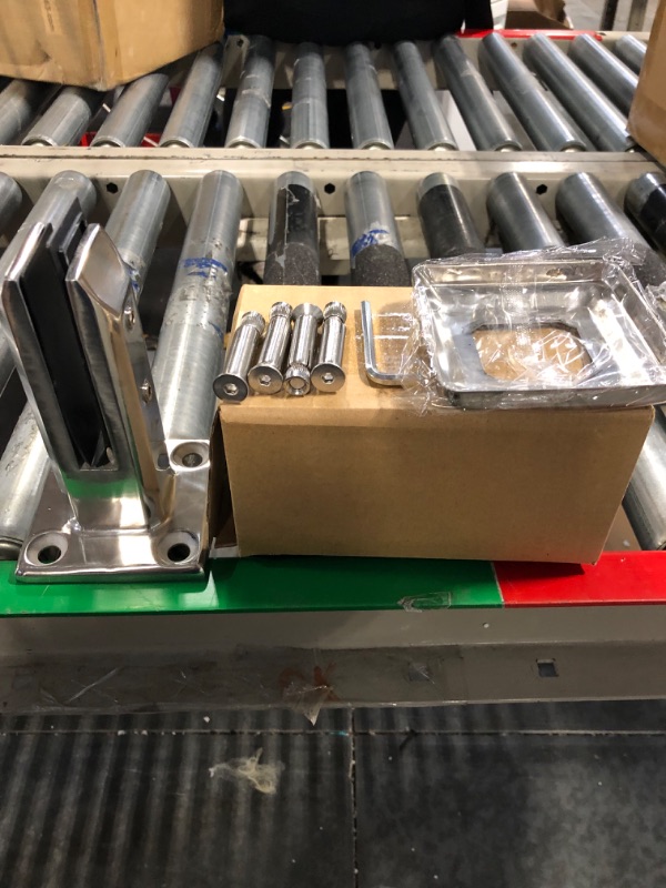 Photo 1 of Glass Railing Clamp, 1 pc Glass Railing 4.4x4.4x6.3 inch, 2205 Stainless Steel Glass Clamp for Glass Thickness 3/10" (8 mm) to 3/5" (15 mm), Balcony, Garden, Deck Handrail, Stair (silver)