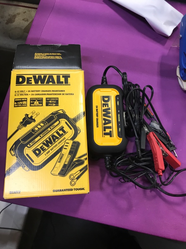 Photo 2 of DEWALT DXAEC2 DXAEC2 Professional 2-Amp Automotive Battery Charger and Maintainer