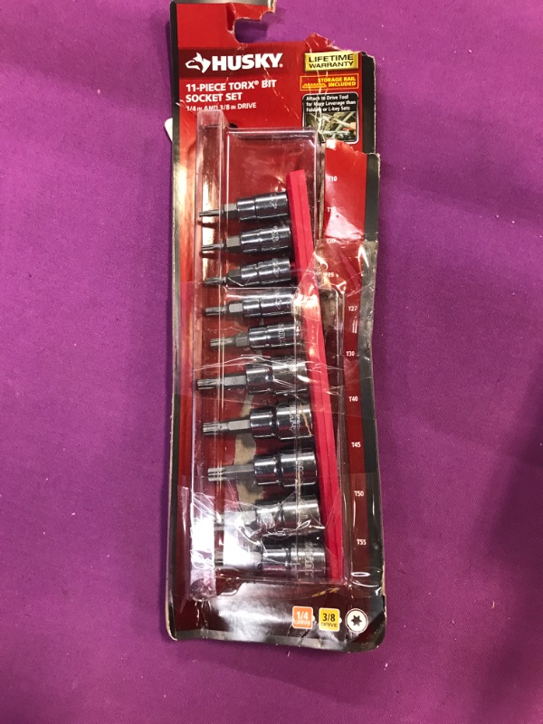 Photo 2 of 1/4 and 3/8 in. Drive Torx Bit Socket Set (11-Piece)