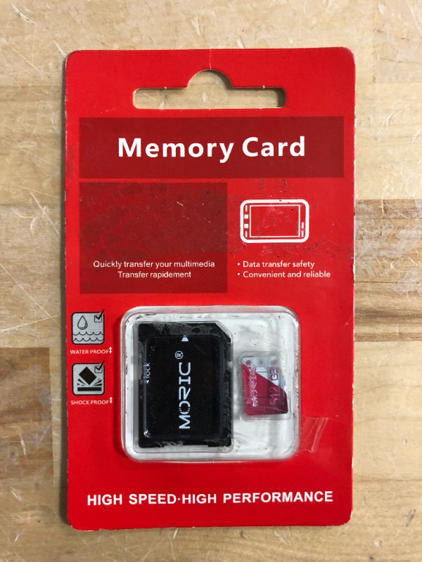 Photo 2 of 512GB Memory Card Micro SD Card 512GB High Speed Waterproof for Smartphone/Camera/Tablet/Home Monitoring Systems and Drone