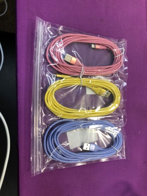 Photo 1 of [Apple MFi Certified] iPhone Charger 3Pack 10FT Lightning Cable Fast Charging iPhone Charger Cord Compatible with iPhone 14 13 12 11 Pro Max XR XS X 8 7 6 Plus SE and More - Colorful