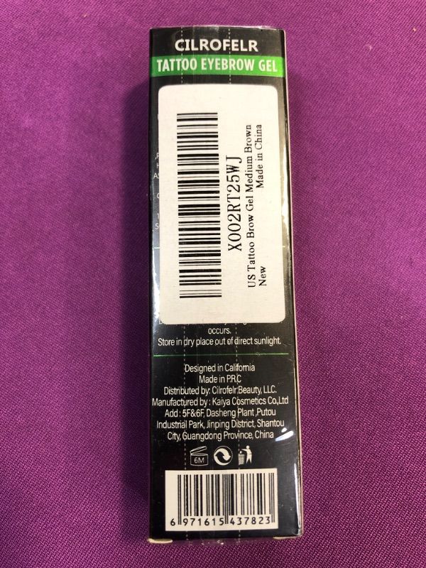 Photo 2 of CILFOLER MAGIC TATTOO EYEBROW GEL MEDIUM BROWN
