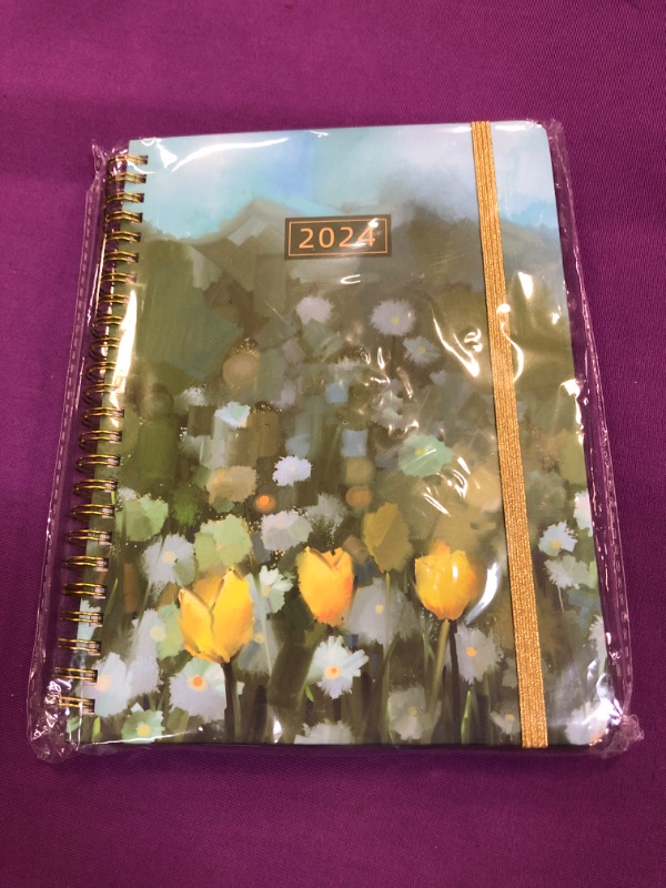 Photo 2 of SUNEE Academic Planner 2023-2024 Weekly and Monthly - from July 2023 - June 2024, 6"x8.4" School Year Calendar Daily Planner, Flexible Cover, Spiral Binding Notebook with Monthly Tab, Radiant Tree 6"x8.4" Radiant Tree SEE 2ND PHOTO