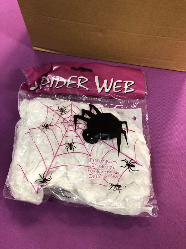 Photo 1 of 20 PACK SPIDERWEB PARTY SUPPLY