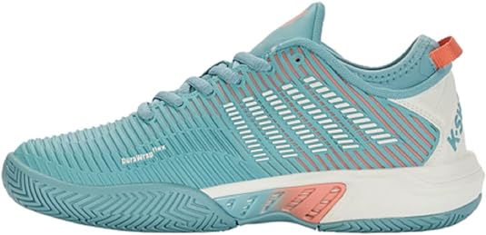 Photo 1 of K-Swiss Women's Hypercourt Express 2 Tennis Shoe (Almost Mauve/Sepia Rose/Pale Neon Coral). Size 8
