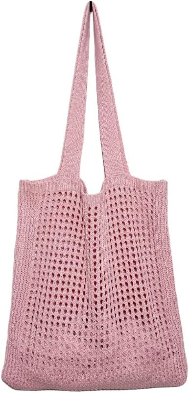 Photo 1 of  Beach Tote Bag Aesthetic Coconut Girl Aesthetic Tote Bag Crochet Beach Bag Small Beach Bag Cute Beach Bag