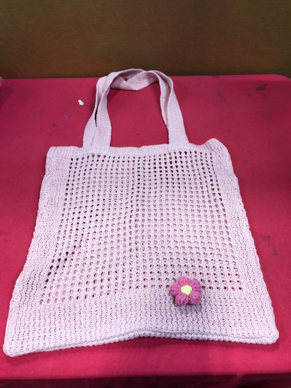 Photo 2 of  Beach Tote Bag Aesthetic Coconut Girl Aesthetic Tote Bag Crochet Beach Bag Small Beach Bag Cute Beach Bag