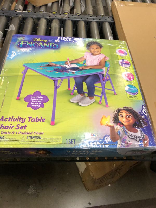 Photo 3 of Disney Encanto Kids Table & One Chair Set, Junior Table for Toddlers 20" x 20" x 16.4"H