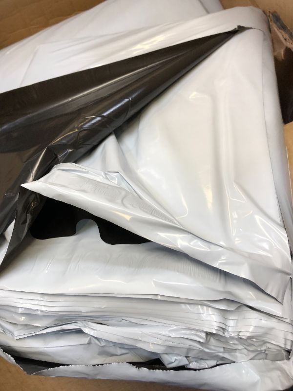 Photo 2 of Fuxury Large Poly Mailers 24x24 Inch 100 Pcs, Waterproof Shipping Bags for Clothing, Strong Adhesive Shipping Envelopes for Small Business Suppliers, Self Seal Mailers Poly Bags Mailing Bags White White 24x24" 100pcs