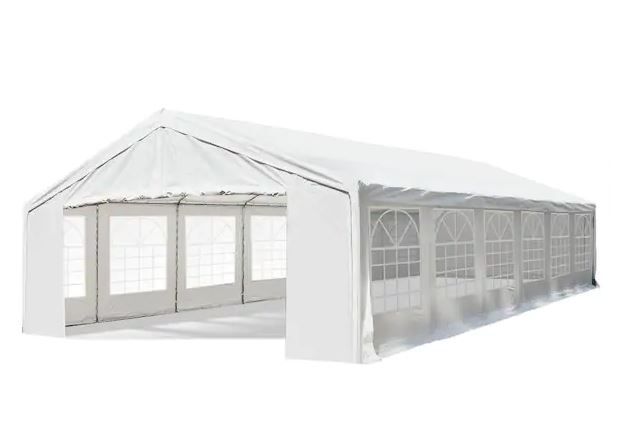 Photo 1 of 40 ft. x 20 ft. White Large Outdoor Carport Canopy Party Tent with Removable Sidewalls and Roof UV-Resistance Protection
BOX 1 OF 2 
TENT TARP PIECE ONLY 