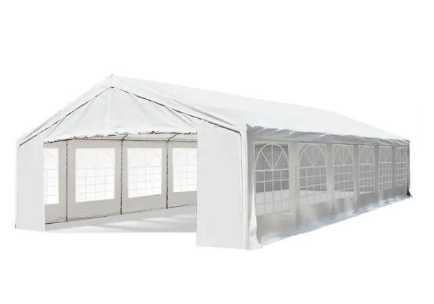Photo 1 of 40 ft. x 20 ft. White Large Outdoor Carport Canopy Party Tent with Removable Sidewalls and Roof UV-Resistance Protection
BOX 1 OF 2
POLES ONLY