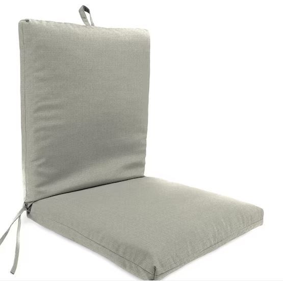 Photo 1 of 44 in. L x 21 in. W x 3.5 in. T Outdoor Chair Cushion in McHusk Stone
