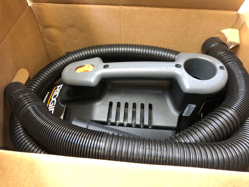 Photo 2 of **DIRTY, MISSING attachments** Ridgid WD4070 4 Gallon Portable Vacuum