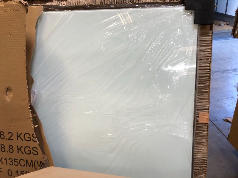 Photo 2 of Amazon Basics Magnetic White Dry Erase Glass Board, Frameless, Infinity, 6' x 4' 6' x 4' Magnetic