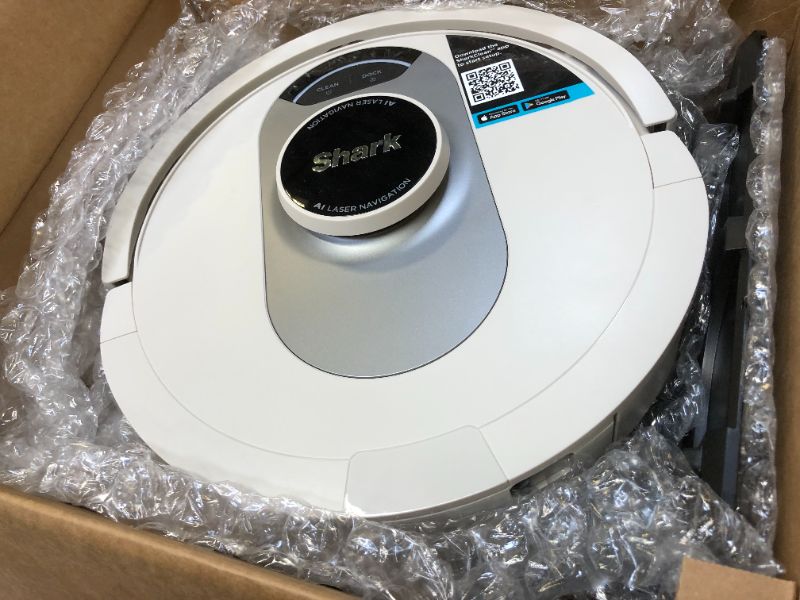 Photo 2 of Shark AV2511AE AI Ultra Robot Vacuum, with Matrix Clean, Home Mapping, 60-Day Capacity Bagless Self Empty Base, Perfect for Pet Hair, Wifi, Compatible with Alexa, Black/Silver 60-Day Capacity + 2nd Generation