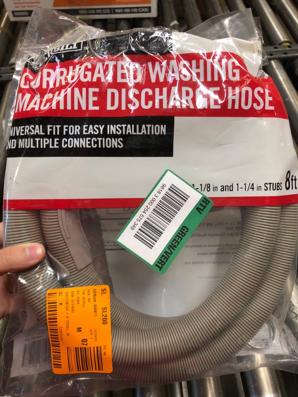 Photo 2 of 8 ft. Corrugated Washing Machine Discharge Hose