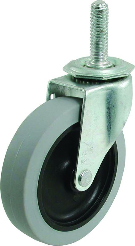 Photo 1 of 5 COUNT Shepherd Hardware 3265 3-Inch Threaded Stem TPR Caster, 110-lb Load Capacity