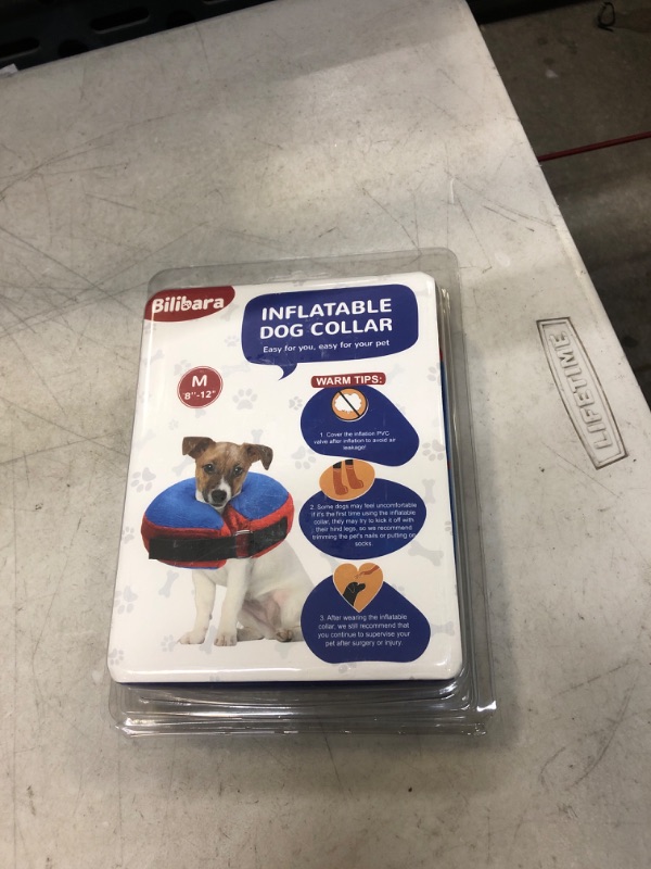 Photo 2 of Bilibara Dog Cone Alternative After Surgery, Inflatable Recovery Collar for Dogs & Cats, Adjustable Dog E Collars, Cone for Dogs After Surgery to Stop Licking, Soft Dog Cones for Medium Dogs, Blue
