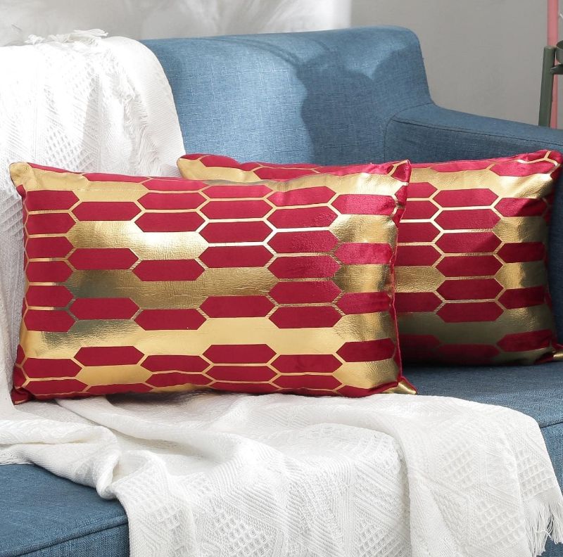 Photo 1 of ALINA HOME DECORATIVE PILLOW INSERTS (RED, 12X20INCH)