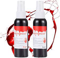Photo 1 of 2PCS Blood Splatter 2.0 fl oz, Makeup Blood Splatter,Fake Blood Spray, Halloween Liquid Blood for Clothes, Zombie, Vampire and Monster SFX Makeup and Dress Up
