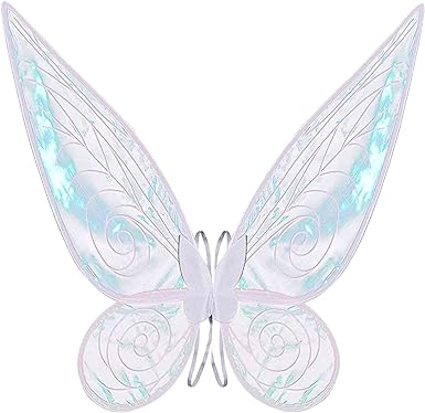 Photo 1 of Fairy Wings Dress Up Sparkling Sheer Wings Butterfly Fairy Halloween Costume Angel Wings for Kids Girls Women