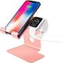 Photo 1 of Tranesca 2-in-1 Charger Stand Station Compatible with iPhone That uses Magsafe Charger (Rose Gold)