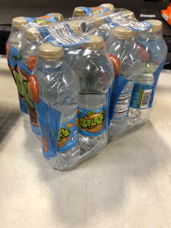 Photo 2 of 12pack NESTLE SPLASH Water Beverages with Natural Fruit Flavors, Mandarin Orange 16.9-ounce plastic bottle