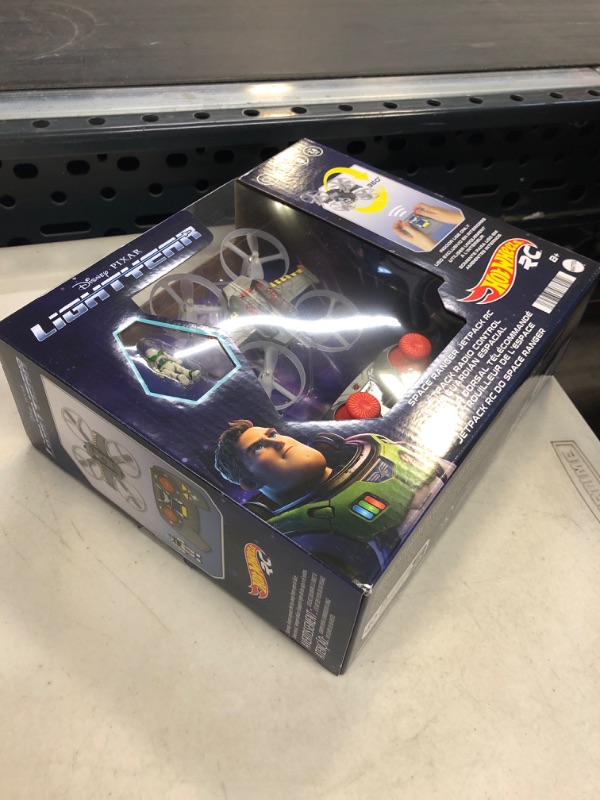 Photo 2 of Hot Wheels Rc Space Ranger Jetpack & Buzz Lightyear Figure, Remote-Control Flying Ship From Disney and Pixar Movie Lightyear*****Factory Sealed
