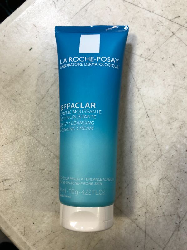 Photo 2 of La Roche-Posay Effaclar Deep Cleansing Foaming Facial Cleanser, Cream Cleanser for Sensitive Skin, Daily Face Wash for Oily Skin and Acne Prone Skin to Minimize Look of Pores