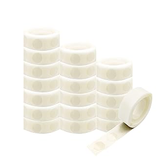 Photo 1 of 2600 PCS Balloon Glue Point 0.47Inch Removable Adhesive Craft Mini Sticky Dot Tape for Balloons Party Paper Craft or Wedding Decoration 26 Rolls
