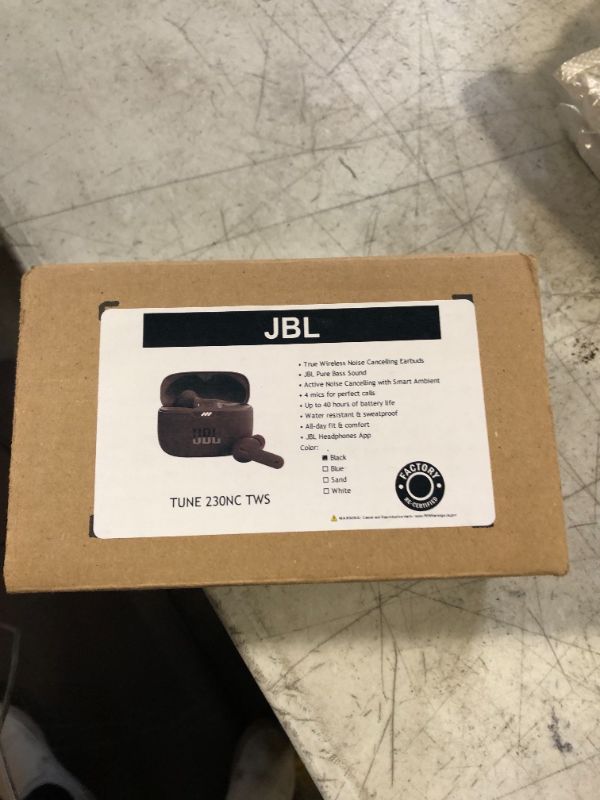 Photo 3 of JBL WIRELESS EARPHONES BLACK