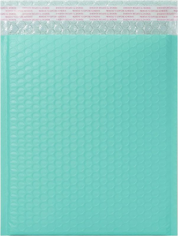 Photo 1 of DGSLTENV 8.5x11" Teal Bubble Mailers (25-Pack)
