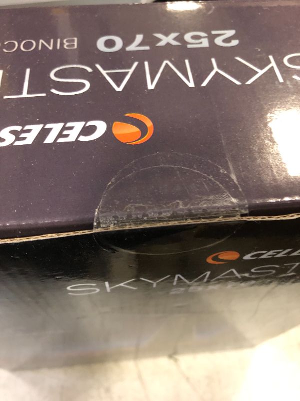 Photo 2 of NEW - SEALED Celestron – SkyMaster 25X70 Binocular – Outdoor and Astronomy Binoculars – Powerful 25x Magnification – Large Aperture for Long Distance Viewing – Multi-coated Optics – Carrying Case Included SkyMaster 25x70 Binocular Binocular only