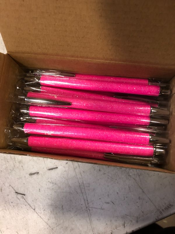 Photo 1 of 30 PCS BREAST CANCER GLITTER PENS