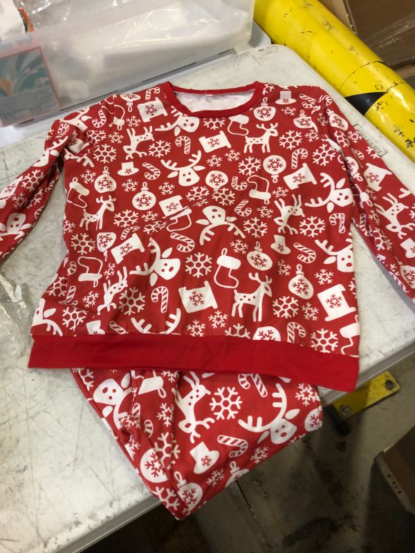 Photo 1 of 12 YR OLD PAJAMA SET CHRISTMAS RED