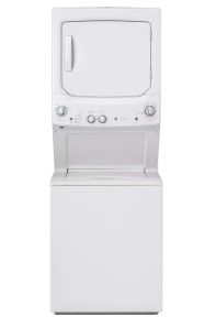 Photo 1 of GE Gas Stacked Laundry Center with 3.8-cu ft Washer and 5.9-cu ft Dryer
