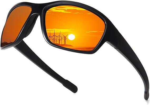 Photo 1 of Dollger Polarized Sports Sunglasses for Men Women, UV400 Protection Shades for Running Fishing Cycling Driving Golf
