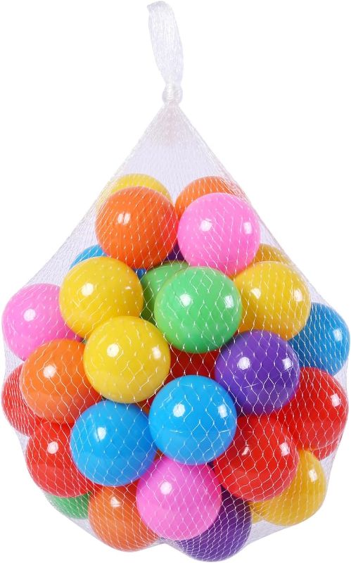 Photo 1 of DintdigePit Ball for Baby Toddlers,Ball Pool Play Pit Playpen, Indoor Outdoor Play with Storage Bag, Pack of 100, Baby Pool Water Toys, Kiddie Pool
