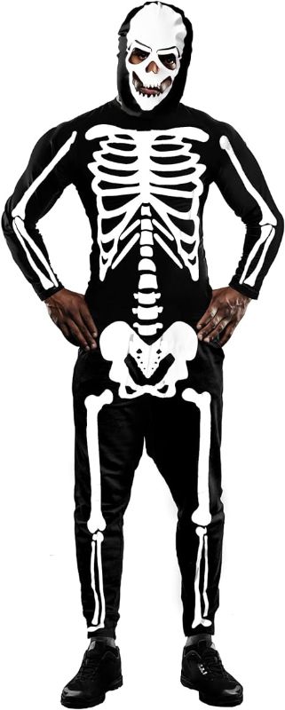 Photo 1 of KatchOn, Halloween Skeleton Costumes for Men - Skeleton Outfit Men | Halloween Jumpsuits for Men | Halloween Costumes Party M
