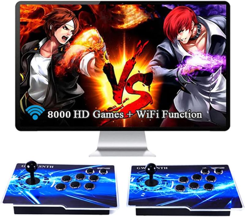 Photo 1 of GWALSNTH 8000 Games in 1 Pandora's Box with WiFi Arcade Game Console, 3D Games,1280x720 Full HD,Support 4 Players,Search/Hide/Save/Load/Pause Games …
