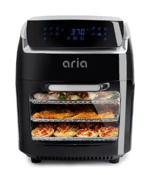 Photo 1 of ARIA 10 qt. Black AirFryer with Recipe Book