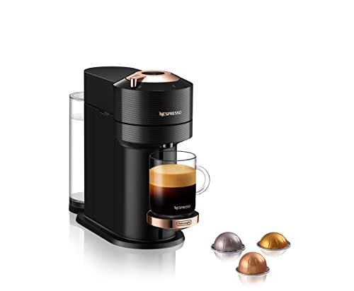 Photo 1 of Nespresso Vertuo Next Coffee and Espresso Machine by De'Longhi, Black with Rose Gold