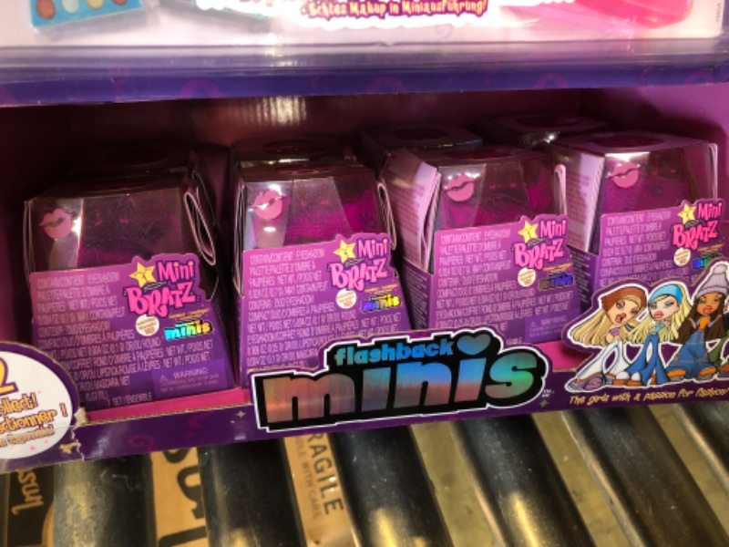 Photo 3 of MGA's Miniverse Bratz Mini Cosmetics - 2 Cosmetics in Each Pack, MGA's Miniverse, Blind Packaging Doubles as Display, Y2K Nostalgia, Collectors Ages 6 7 8 9 10+, Multicolor 8 Pack