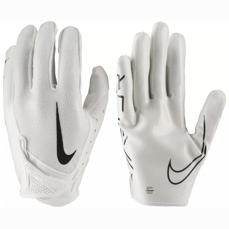 Photo 1 of YOUTH Nike Vapor Jet 7.0 Football Gloves WHITE | WHITE | BLACK Large