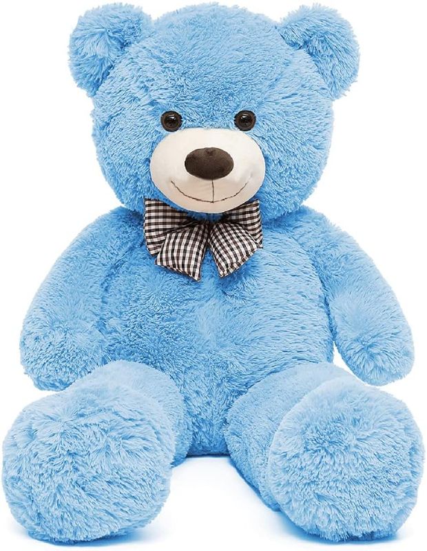 Photo 1 of MaoGoLan Big Blue Teddy Bear 39 inch Stuffed Animal Giant Stuffed Bear Toy for Boys and Girls
